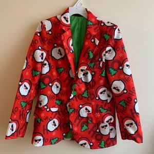 Santa themed suit jacket for boys.
